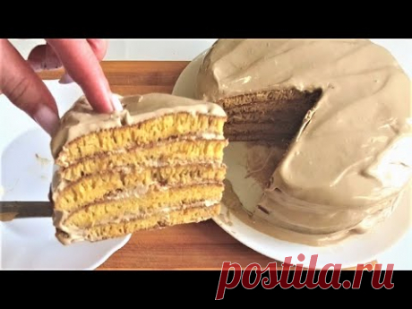 МЕДОВИК за 30 МИНУТ без духовки, миксера и раскатки коржей