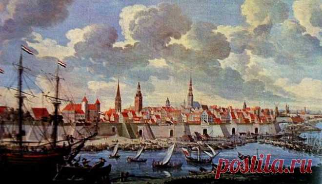 Рига, 31 мая 1789 "...Лишь только въедешь в Ригу, увидишь, что это торговый город, - много лавок, много народа - река покрыта кораблями и судами разных наций - биржа полна. Везде слышишь немецкий язык - где-где - русский, и везде требуют не рублей, а талеров. Город не очень красив; улицы узки - но много каменного строения, и есть хорошие дома... Я ещё не выехал из России, но давно уже в чужих краях, потому что давно с вами расстался".