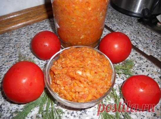 ИКРА ИЗ КАБАЧКОВ С ПОМИДОРАМИ