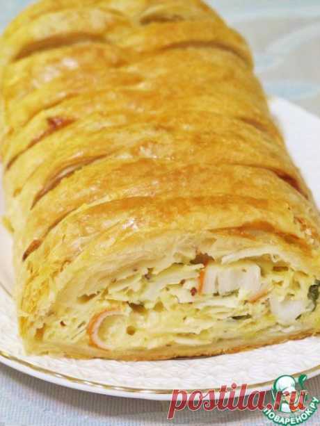 Сырный пирог с крабовыми палочками - Блог Марина на 24open.ru