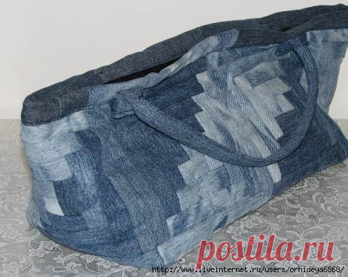 Как сшить сумку или рюкзак из джинсов — Рукоделие