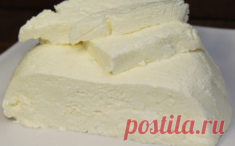 Я просто взяла молоко и сметану и приготовила сыр! В магазинах его продают за огромные деньги!