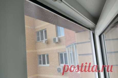 Как натянуть москитную сетку без рамы на окно - Со Вкусом