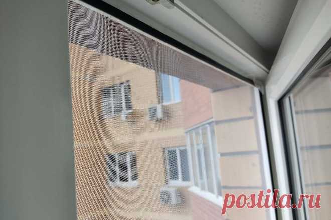 Как натянуть москитную сетку без рамы на окно - Со Вкусом