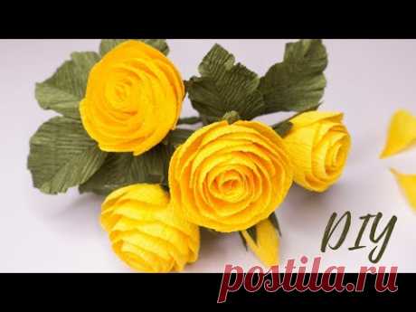 Осенняя кустовая роза из гофрированной бумаги / DIY  Roses made of paper - YouTube

Сегодня будем создавать веточку кустовой розы для осенней композиции. В зависимости от количества лепестков роза может получится как более распущенной так только расцветающей.