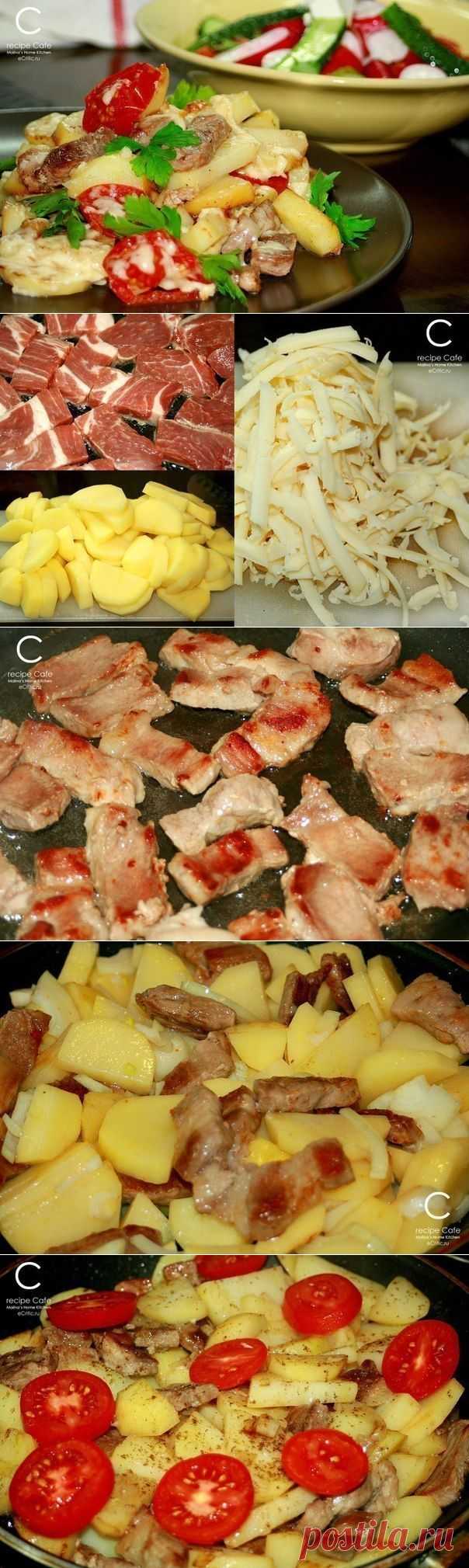 Картофель По-французски на сковороде.