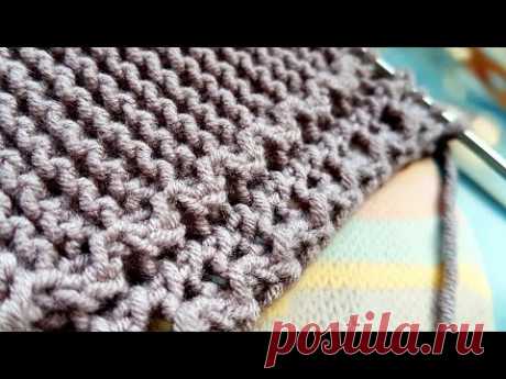 Раньше и не догадывалась о таком простом способе оформить край изделия🌹 knitting pattern.