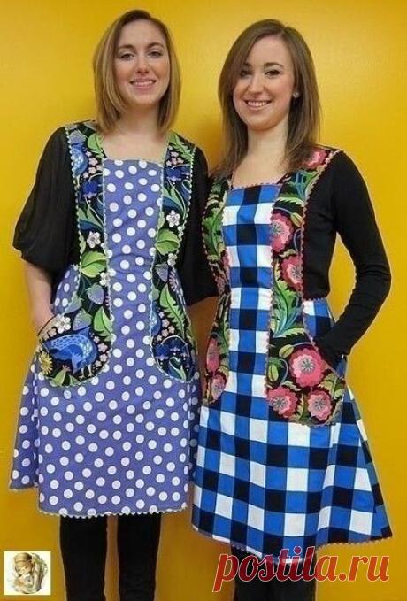 Симпатичные фартуки - выкройки.
Для наших рукодельниц!