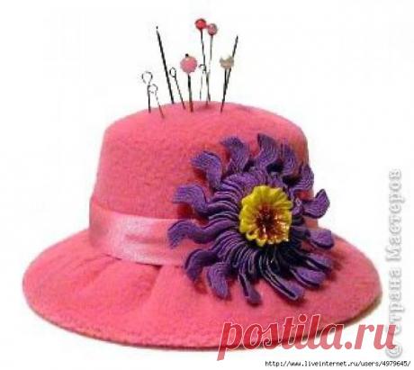 HAND-MADE - ШЛЯПКА ИГОЛЬНИЦА ИЗ ДИСКА