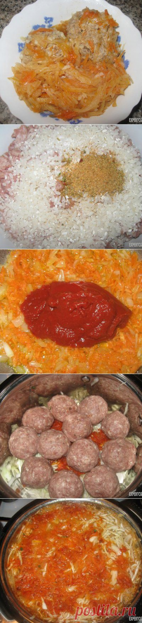 Как вкусно потушить мясные тефтели с капустой | Фотоуроки и инструкции | Экспертоза