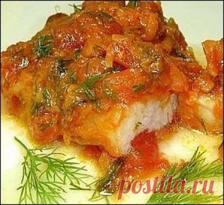Хек с овощами