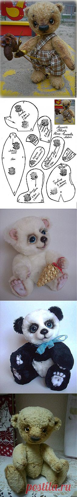 Выкройка "Мишка Тёма" - Ярмарка Мастеров - ручная работа, handmade