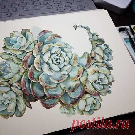 Omgosh! I'm almost there!!! I hope you're not tired of seeing this yet. With a sick toddler spewing everything she's eating and drinking...it's hard to find time to paint. I can only work in the wee hours of the night. And some days I just want to sleep rather than do anything else.😵
.
Hopefully it will be done in a day or so! 😥
. 
#watercolor #watercolorph #watercoloristsph #artph #winsorandnewton #silverbrushlimited #stcuthbertsmill #aquarelle #art_we_inspire #waterblog