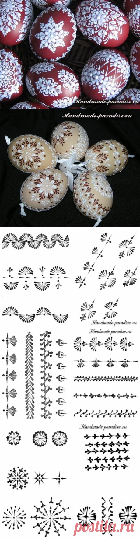 Шаблоны для росписи пасхальных яиц воском - Handmade-Paradise
