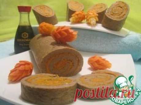 Печеночный рулет - кулинарный рецепт