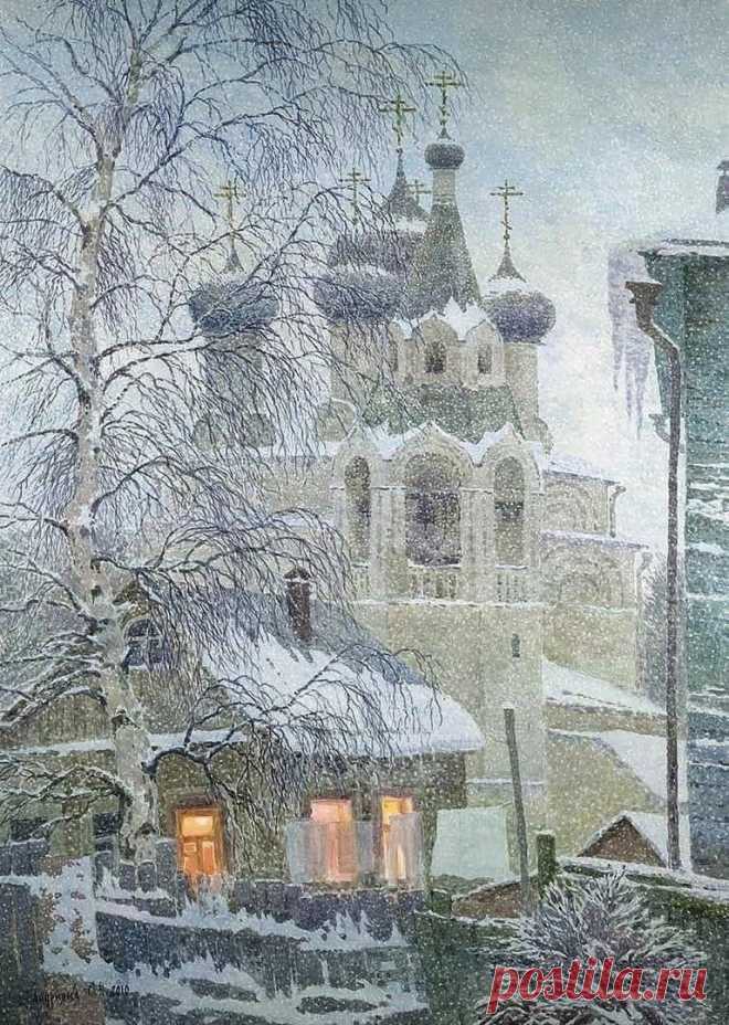 Сергей Николаевич Андрияка (1958-2024)

«Снегопад в старой Вологде» (2010)