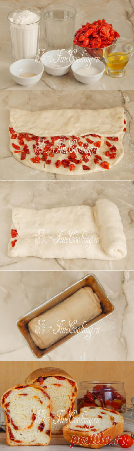 Пшеничный хлеб с вялеными помидорами