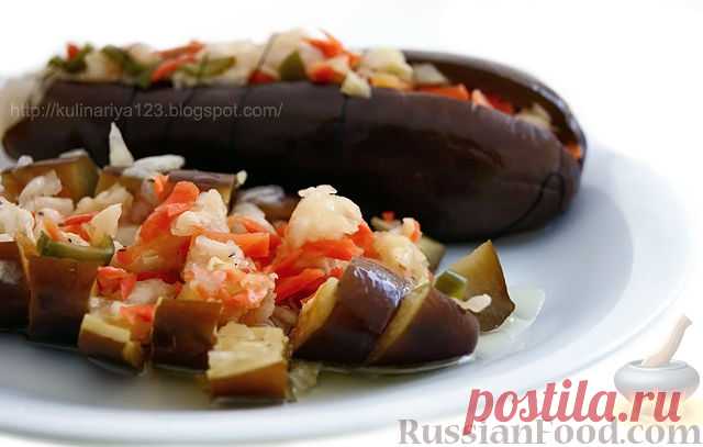 Рецепт: Квашеные баклажаны с капустой на RussianFood.com
