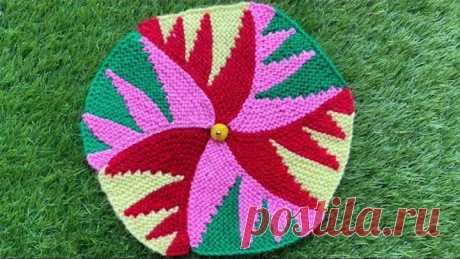 नयी डिज़ाइन चरखी वाला पायदान बनाए बहुत आसानी से ।। new design doormat
