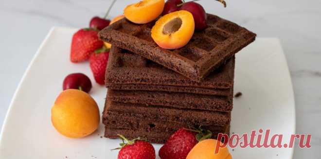 Шоколадные венские вафли — рецепт для электровафельницы + 6 фото