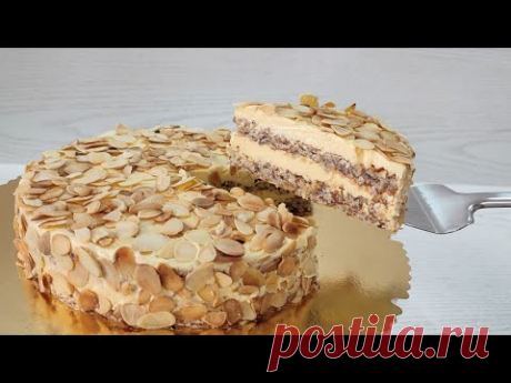знаменитый Шведский миндальный торт из ИКЕА - без муки и глютена! Очень быстро и вкусно!