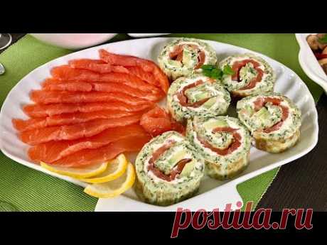Праздничный рулет с рыбой (НЕ ЛАВАШ)
