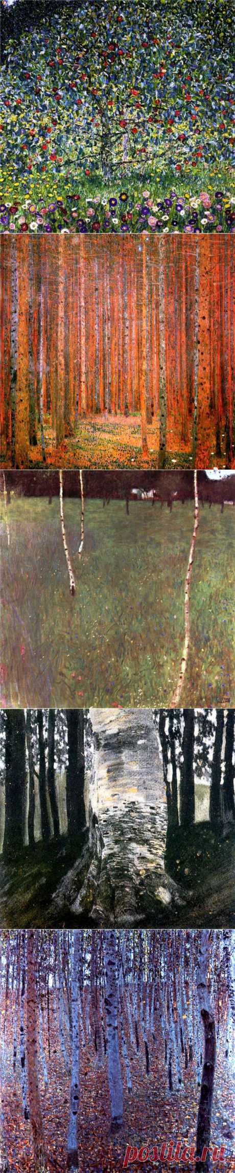 Густав Климт (1862-1918 г.г.). Пейзажи и озеро Аттерзее..