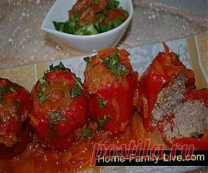 Фаршированный перец - Кулинарные рецепты