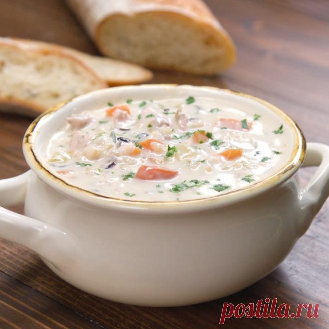 Крем пиле и дива супа от ориз - Рецепта и видео | TipHero