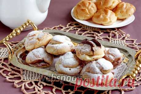 Профитроли с шоколадным кремом рецепт с фото, как приготовить на Webspoon.ru