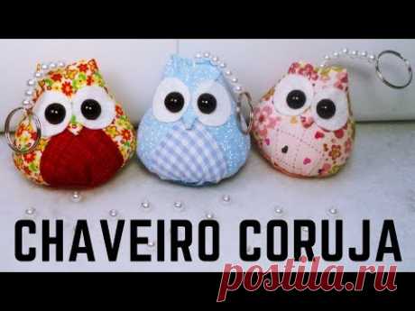Chaveiro Corujinha de Tecido - Passo a Passo Dia das Mães - Costura Criativa - YouTube