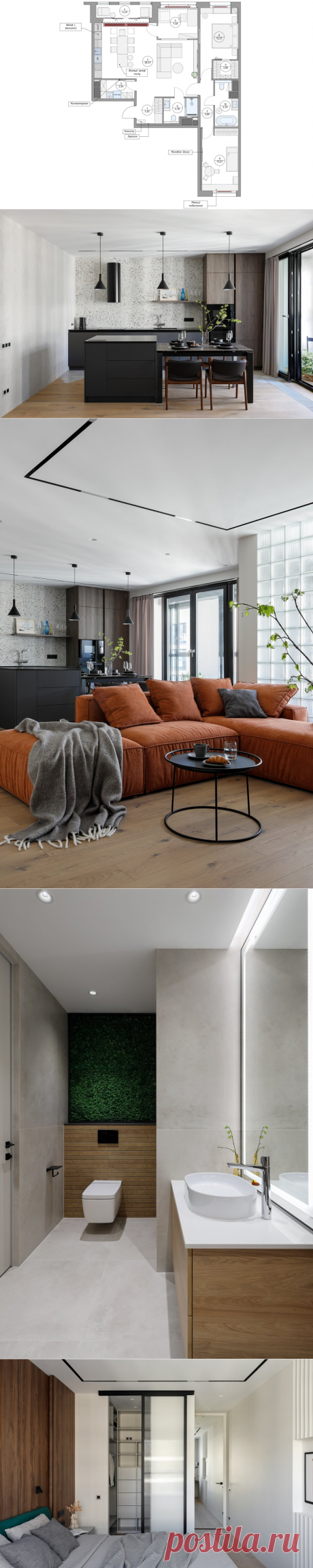 Игра цвета и фактур: лаконичный функциональный интерьер в просторной питерской квартире - статьи про мебель на Викидивании