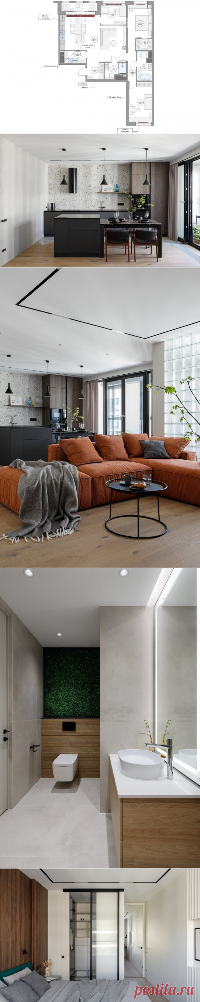 Игра цвета и фактур: лаконичный функциональный интерьер в просторной питерской квартире - статьи про мебель на Викидивании