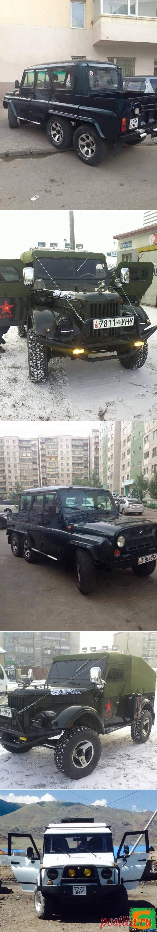 Монгольский тюнинг УАЗа