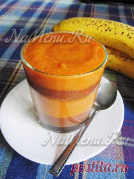 Тыквенный десерт с бананом и морковью