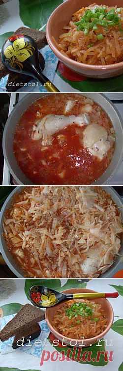 Квашеная капуста  тушеная с мясом,  почти что бигос