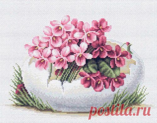 Вышивка "Пасхальная открытка" | Скачать схему бесплатно на сайте Stitchart.net