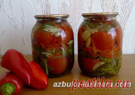 Вкусные резаные помидоры на зиму
