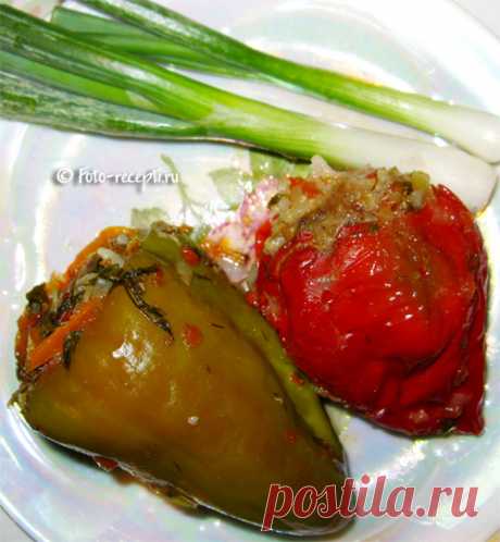 Фаршированный перец с мясом и рисом - Фото-рецепты пошагового приготовления