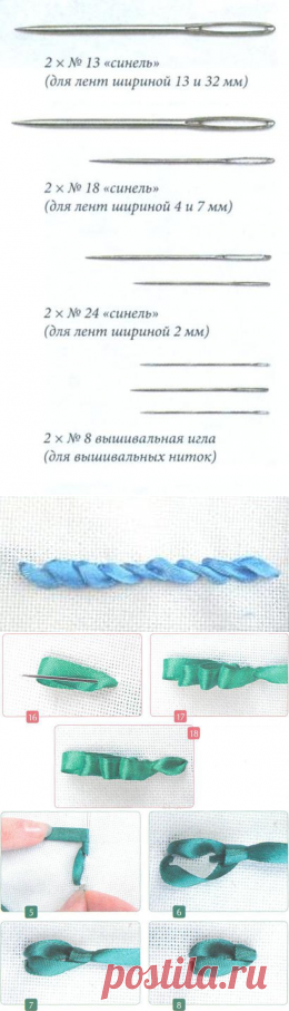 САМЫЕ ПОДРОБНЫЕ УРОКИ ВЫШИВКИ ЛЕНТАМИ ДЛЯ НАЧИНАЮЩИХ.