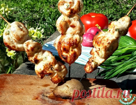 Куриные шашлычки в маринаде а-ля тартар – кулинарный рецепт
