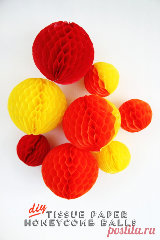 DIY TISSUE PAPER HONEYCOMB BALLS. | Gathering Beauty