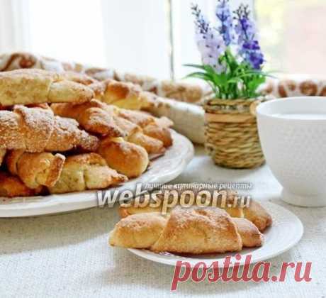 Творожные рогалики с кокосовой стружкой