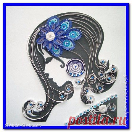 Квиллинг - удивительное творчество. Женские образы