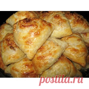 Слоёная самса с мясом