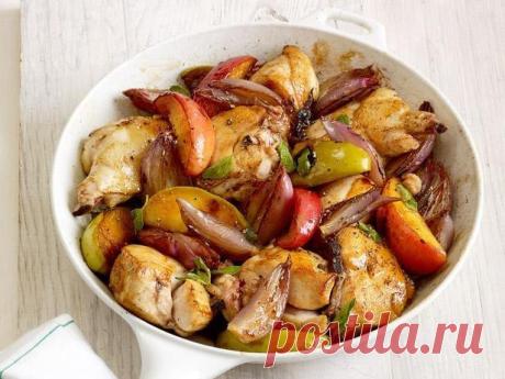 Куриное филе запеченное с яблоками - Рецепты с фото Рецепт Куриное филе запеченное с яблоками, Запеканки, Рецепты вторых блюд