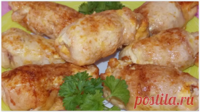 Куриные фаршированные шкурки 