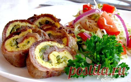 Мясные рулетики по-чешски | Кулинарные рецепты от «Едим дома!»
