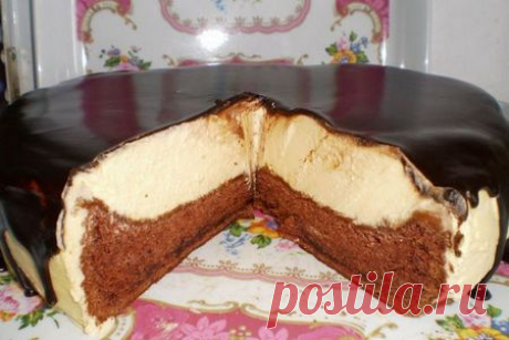 Торт Птичье молоко с манкой