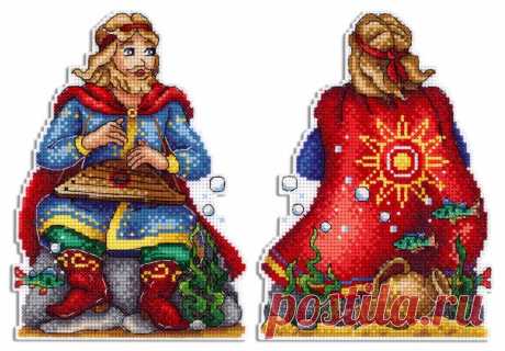 Sadko in the Underwater Kingdom SR-573 Plastic Canvas Counted Cross St — Wizardi